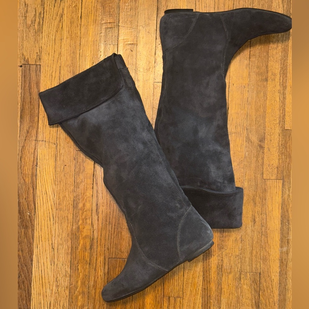 Gianni Bini Grey Suede Knee Boots
